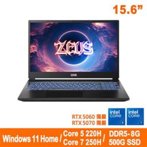 Genuine捷元 ZEUS 15G BTO電競筆記型電腦 (RTX 5060)