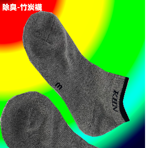抗菌除臭奈米竹碳運動毛巾襪